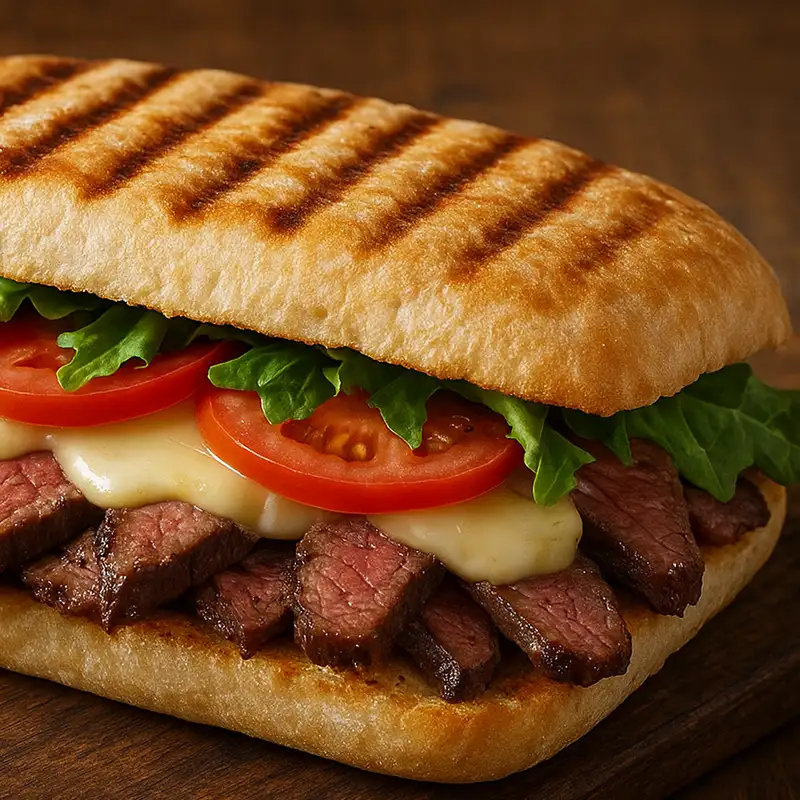 Panini steak de bœuf limousine